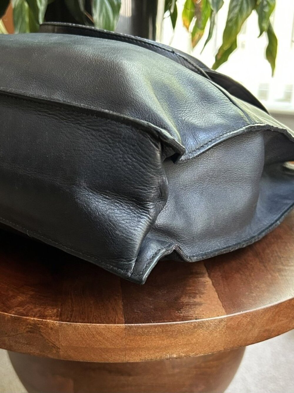 GUCCI Calfskin Leather Tote Bag, Shoulder Bag, Black - Picture 11 of 12